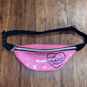 Live Justice Hot Pink Sparkle Fanny Pack